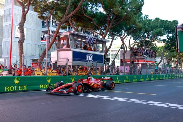 16 Charles Leclerc MCO, Scuderia Ferrari HP , Kylian Mbappe FRA , F1 Grand Prix of Monaco at Circuit de Monaco on May 26, 2024 in Monte Carlo, Monaco Photo by HOCH ZWEI Monte Carlo Monaco