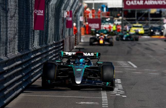 63 George Russell GBR, Mercedes AMG Petronas F1 Team , F1 Grand Prix of Monaco at Circuit de Monaco on May 26, 2024 in Monte Carlo, Monaco Photo by HOCH ZWEI Monte Carlo Monaco