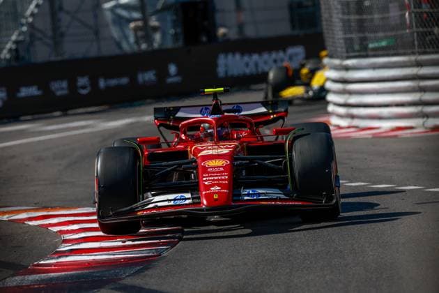 55 Carlos Sainz ESP, Scuderia Ferrari HP , F1 Grand Prix of Monaco at Circuit de Monaco on May 26, 2024 in Monte Carlo, Monaco Photo by HOCH ZWEI Monte Carlo Monaco