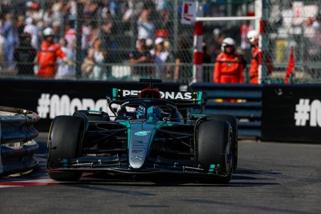 63 George Russell GBR, Mercedes AMG Petronas F1 Team , F1 Grand Prix of Monaco at Circuit de Monaco on May 26, 2024 in Monte Carlo, Monaco Photo by HOCH ZWEI Monte Carlo Monaco