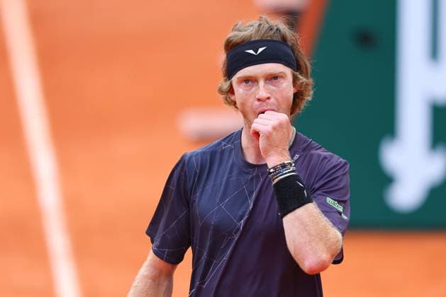2024.05.26 Paryz Tenis French Open Roland Garros 2024 Andrey Rublev - Taro Daniel N Z Andrey Rublev Foto Pawel Andrachiewicz PressFocus 2024.05.26 Paris Tennis French Open Roland Garros 2024 Andrey Rublev - Taro Daniel Andrey Rublev Photo Pawel Andrachiewicz PressFocus NEWSPIX.PL --- Newspix.pl  20240526_PF_PA132