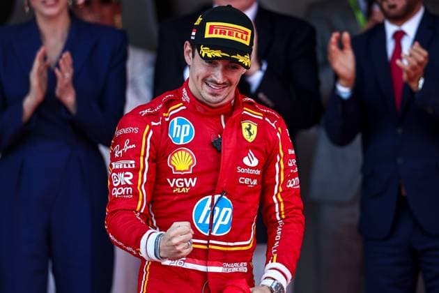 Race Winner Charles Leclerc of Monaco and Ferrari celebrates on the podium, Race, F1 Grand Prix of Monaco, Monaco on 26 May 2024 in Monte Carlo, Monaco Photo by Diogo Cardoso DeFodi Images Race Winner Charles Leclerc of Monaco and Ferrari celebrates on the podium, Race, F1 Grand Prix of Monaco, Monaco on May 26, 2024 in Monte Carlo, Monaco Photo by Diogo Cardoso DeFodi Images Defodi 645 f1mon20240526 0469 Defodi-645