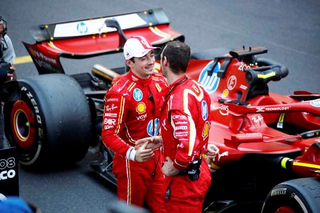 Podium F1 grand prix PHOTOPQR NICE MATIN Dylan Meiffret ; Monaco ; 26 05 2024 ; Podium de la course de F1 du 81 grand prix de Monaco. Charles Leclerc remporte la course, Oscar Piastri arrive second et Carlos Sainz troisième. Monaco GP May 2024 Monaco France  Copyright: xPHOTOPQR NICExMATIN MAXPPPxDylanxMeiffretx 20240526NIM1150 20240526NIM1150