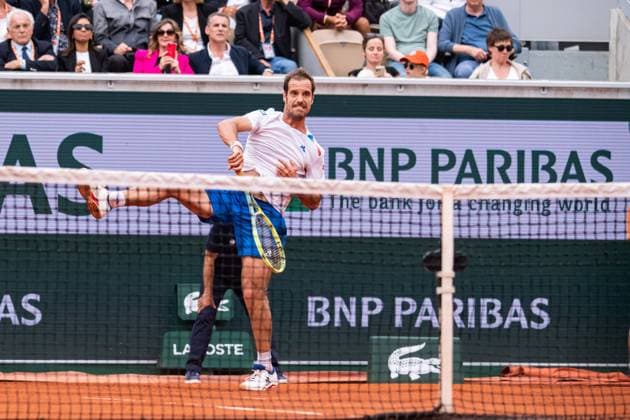 Richard Gasquet (FRA) TENNIS : Roland Garros 2024 - Paris - 26 05 2024 BaptisteAutissier Panoramic 