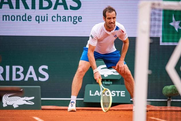Richard Gasquet (FRA) TENNIS : Roland Garros 2024 - Paris - 26 05 2024 BaptisteAutissier Panoramic 