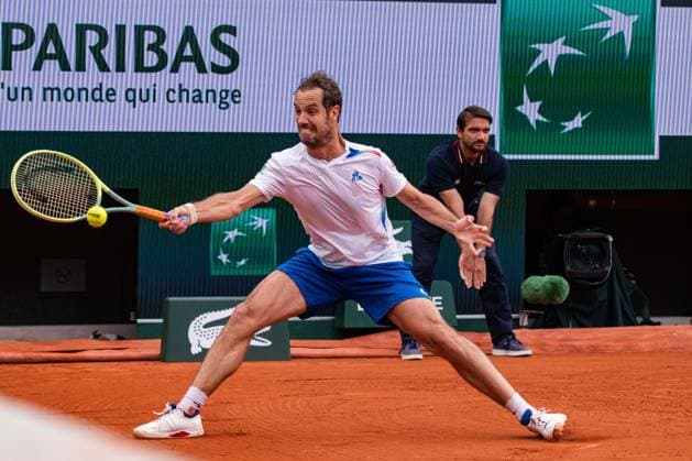Richard Gasquet (FRA) TENNIS : Roland Garros 2024 - Paris - 26 05 2024 BaptisteAutissier Panoramic 