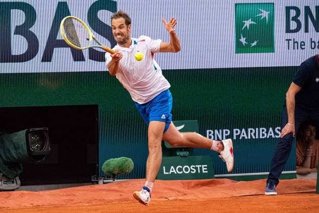 Richard Gasquet (FRA) TENNIS : Roland Garros 2024 - Paris - 26 05 2024 BaptisteAutissier Panoramic 