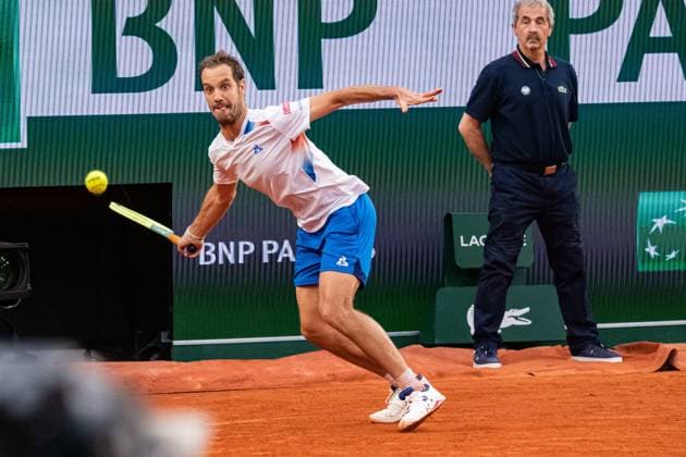 Richard Gasquet (FRA) TENNIS : Roland Garros 2024 - Paris - 26 05 2024 BaptisteAutissier Panoramic 
