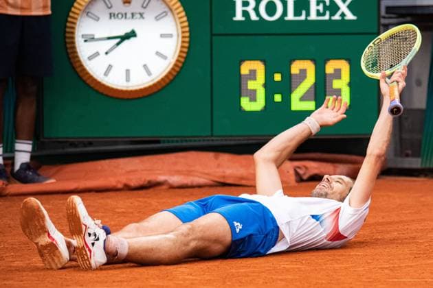Richard Gasquet (FRA) TENNIS : Roland Garros 2024 - Paris - 26 05 2024 BaptisteAutissier Panoramic 