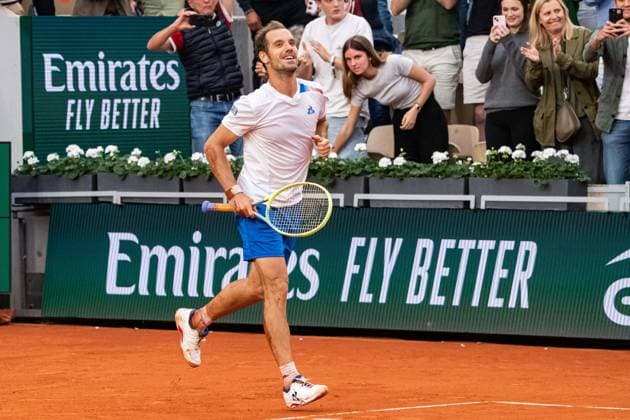 Richard Gasquet (FRA) TENNIS : Roland Garros 2024 - Paris - 26 05 2024 BaptisteAutissier Panoramic 