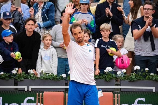 Richard Gasquet (FRA) TENNIS : Roland Garros 2024 - Paris - 26 05 2024 BaptisteAutissier Panoramic 
