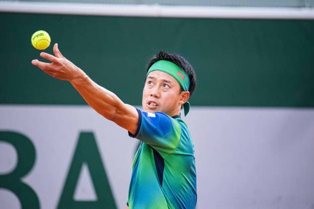 Kei Nishikori (JPN)) TENNIS : Roland Garros 2024 - Paris - 26 05 2024 BaptisteAutissier Panoramic 