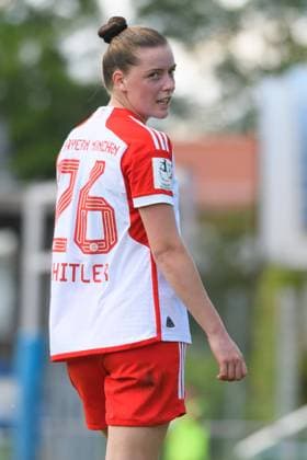 Aschheim, Germany, May 26th 2024: Alara Sehitler (26 FC Bayern Munich II) during the 2. Frauen-Bundesliga match between FC Bayern Munich II and Eintracht Frankfurt II at Sportpark Aschheim, Germany. (Sven Beyrich SPP) Copyright: xSvenxBeyrich SPPx spp-en-SvBe-20240526-ND5_4273