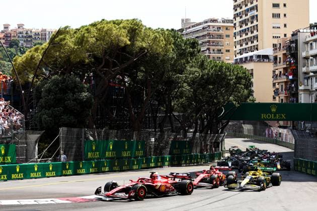 Charles Leclerc of Monaco and Ferrari in action, Race, F1 Grand Prix of Monaco, Monaco on May 26, 2024 in Monte Carlo, Monaco Photo by Diogo Cardoso DeFodi Images Charles Leclerc of Monaco and Ferrari leads the field in the first lap, Race, F1 Grand Prix of Monaco, Monaco on May 26, 2024 in Monte Carlo, Monaco Photo by Diogo Cardoso DeFodi Images Defodi 645 f1mon20240526 4701 Defodi-645