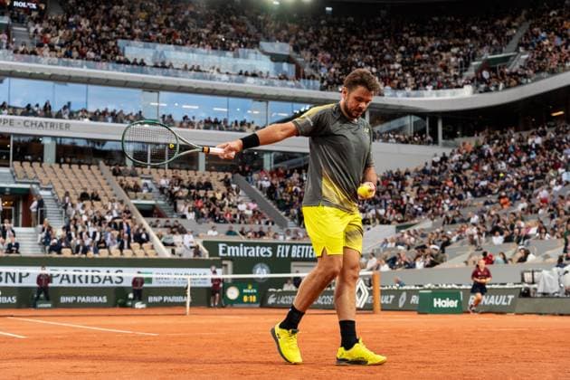 Roland Garros 2024 - Wawrinka - Murray Men s singles first round Stan Wawrinka of Switzerland against Andy Murray of Great Britain during the Men s Singles First Round match on Day One of the 2024 French Open at Roland Garros on May 26, 2024 in Paris, France. Photo by Alexis Jumeau ABACAPRESS.COM Paris France  Copyright: xJumeauxAlexis ABACAx
