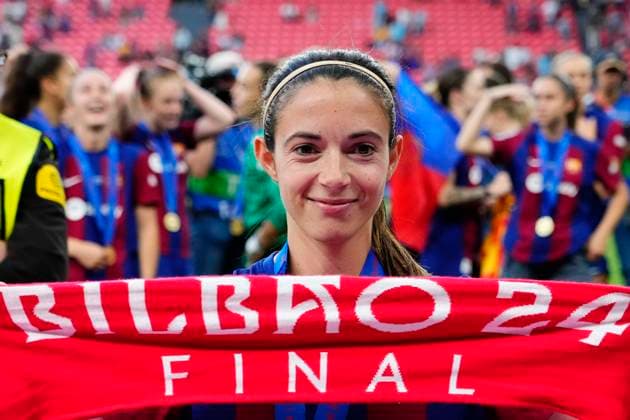 FC Barcelona, Barca v Olympique Lyonnais - UEFA Women s Champions League Final 2024 Aitana Bonmati of Barcelona and Spain celebrates victory after the UEFA Women s Champions League 2023 24 Final match between FC Barcelona and Olympique Lyonnais at Estadio de San Mames on May 25, 2024 in Bilbao, Spain. Bilbao Vizcaya Spain  Copyright: xJosexBretonx originalFilename:breton-fcbarcel240525_npcUb.jpg