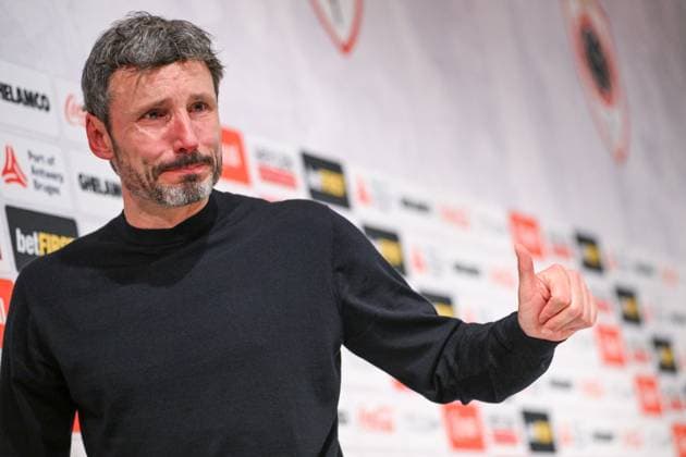 Bilder des Jahres 2024, Sport 05 Mai Sport Themen der Woche KW21 240526 Royal Antwerp FC vs Royal Sporting Club Anderlecht An emotional press conference, PK, Pressekonferenz of Mark Van Bommel , head coach of Antwerp , after the Jupiler Pro League season 2023 - 2024 match day 10 in the Champions Play-offs between Royal Antwerp FC and Royal Sporting Club Anderlecht on May 26 , 2024 in Antwerpen, Belgium. (Photo by Stijn Audooren Isosport) ANTWERPEN BELGIUM  Copyright: xx 461966