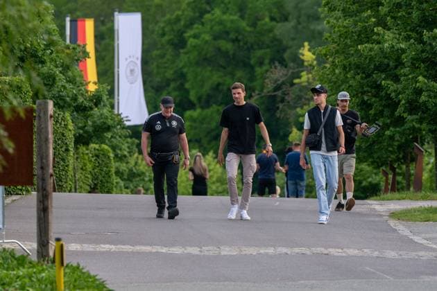 EURO 2024, arrival of Team Germany at the team headquarters in Blankenhain