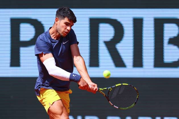 2024.05.26 Paryz Tenis French Open Roland Garros 2024 J.J. Wolf - Carlos Alcaraz N Z Carlos Alcaraz Foto Pawel Andrachiewicz PressFocus 2024.05.26 Paris Tennis French Open Roland Garros 2024 J.J. Wolf - Carlos Alcaraz Carlos Alcaraz Photo Pawel Andrachiewicz PressFocus NEWSPIX.PL --- Newspix.pl  20240526_PF_PA282