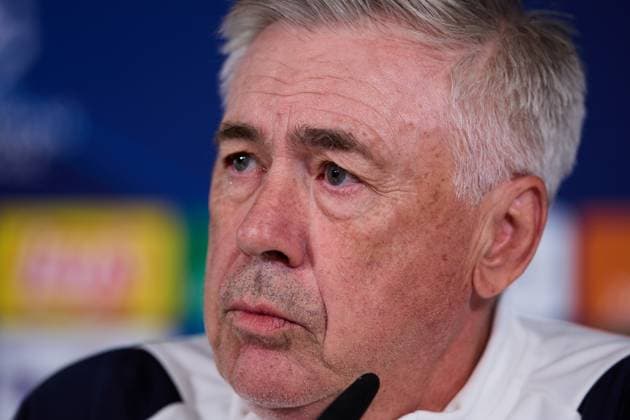 Carlo Ancelotti head coach of Real Madrid CF during the team training session at the Real Madrid Open Media Day ahead of the UEFA Champions League Final against Borussia Dortmund at Valdebebas training ground on May 27, 2024 in Madrid, Spain (Photo by: LGM Panoramic) FOOTBALL : media day - Real Madrid - 27 05 2024 LGM Panoramic 