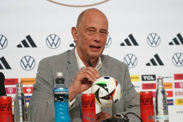 Welcome press conference with Thuringian Minister of Economic Affairs Wolfgang Tiefensee Blankenhain 27 05 2024 Training camp for the German national team in preparation for the European Championship, Golf Resort Weimarer Land