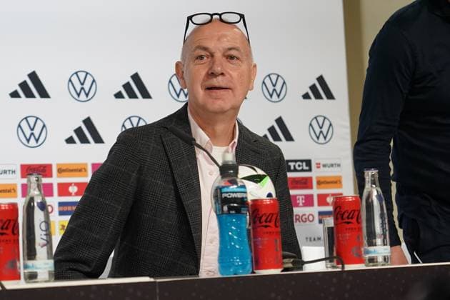 DFB President Bernd Neuendorf Blankenhain 27 05 2024 Training camp for the German national team in preparation for the European Championship, Golf Resort Weimarer Land