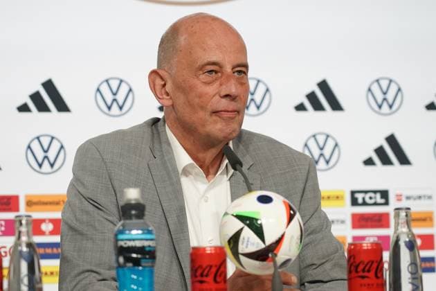 Welcome press conference with Thuringian Minister of Economic Affairs Wolfgang Tiefensee Blankenhain 27 05 2024 Training camp for the German national team in preparation for the European Championship, Golf Resort Weimarer Land