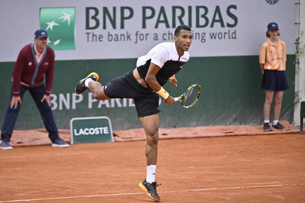 Tennis : Roland Garros 2024 - Felix Auger Aliassime - Canada Tennis : Roland Garros 2024 - France - 27 05 2024 ChrysleneCaillaud Panoramic 