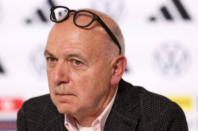 European Football Championship training camp kick-off PK on 27 05 2024 at Blankenhain Castle in Blankenhain Bernd Neuendorf DFB President xMSx