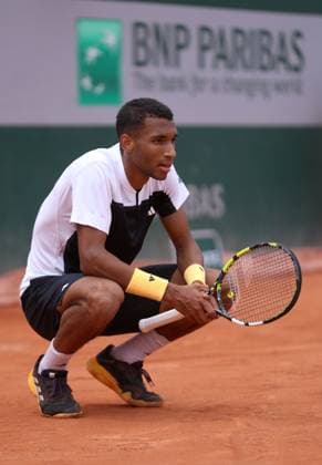 Felix Auger Aliassime of Canada frustrated French Open Tennis, Day 2, Tennis, Roland Garros, Paris, France - 27 May 2024  Copyright: xEllaxLing Shutterstockx 14506170j