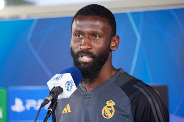 Antonio Rudiger of Real Madrid CF Real Madrid media day, Madrid, Spain - 27 May 2024  Copyright: xRubenxAlbarran Shutterstockx 14510087ds