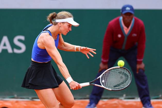 2024.05.27 Paryz Tenis French Open Roland Garros 2024 Liudmila Samsonova - Magda Linette N Z Liudmila Samsonova Foto Pawel Andrachiewicz PressFocus 2024.05.27 Paris Tennis French Open Roland Garros 2024 Liudmila Samsonova - Magda Linette Liudmila Samsonova Photo Pawel Andrachiewicz PressFocus NEWSPIX.PL --- Newspix.pl POLAND OUT!  20240527_PF_PA072