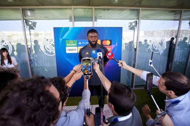Antonio Rudiger of Real Madrid CF Real Madrid media day, Madrid, Spain - 27 May 2024  Copyright: xRubenxAlbarran Shutterstockx 14510087eb