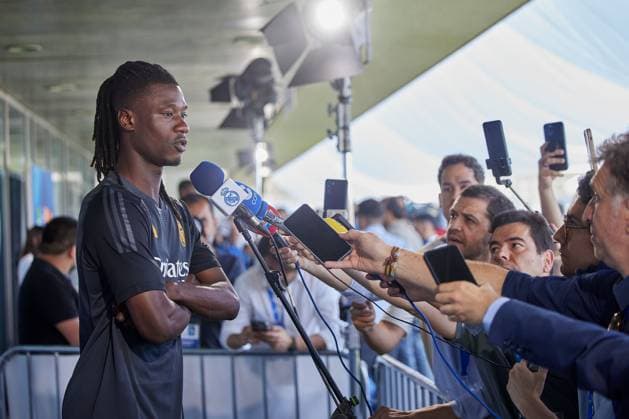 Eduardo Camavinga of Real Madrid CF Real Madrid media day, Madrid, Spain - 27 May 2024  Copyright: xRubenxAlbarran Shutterstockx 14510087eh