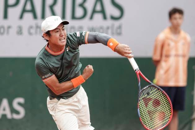 TENNIS - French Open 2024 PARIS,FRANCE,27.MAY.24 - TENNIS - ATP, Tennis Herren World Tour, French Open, Roland Garros, Grand Slam. Image shows Yoshihito Nishioka (JPN).  GEPAxpictures xPatrickxSteiner