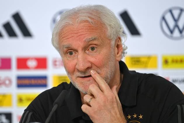 Rudi VOELLER sports director GER single image,cropped single motif,portrait,portrait,portrait PRESS CONFERENCE German national football team,football training camp in Blankenhain Thuringia on 27 05 2024, Â