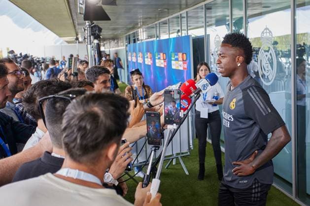 Vinicius Jr of Real Madrid CF Real Madrid media day, Madrid, Spain - 27 May 2024  Copyright: xRubenxAlbarran Shutterstockx 14510087gb