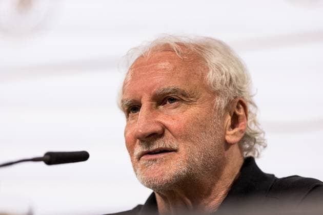 DFB Training Camp Press Conference 27 05 2024 Rudi Völler DFB Director A National Team DFB Training Camp Press Conference Blankenhain, Blankenhain Castle on 27 05 2024 Copyright: xBEAUTIFULxSPORTS Wunderlx