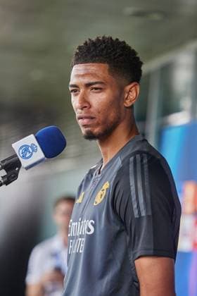 Jude Bellingham of Real Madrid CF Real Madrid media day, Madrid, Spain - 27 May 2024  Copyright: xRubenxAlbarran Shutterstockx 14510087gk
