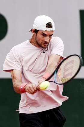TENNIS - French Open 2024 PARIS,FRANCE,27.MAY.24 - TENNIS - ATP, Tennis Herren World Tour, French Open, Roland Garros, Grand Slam. Image shows Henri Squire (GER).  GEPAxpictures xPatrickxSteiner