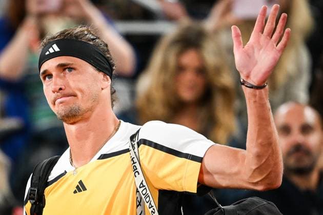 May 27, 2024, Paris, France, France: Alexander ZVEREV of Germany during the second day of Roland-Garros 2024, French Open 2024, Grand Slam tennis tournament at the Roland-Garros Stadium on May 27, 2024 in Paris, France. Paris France - ZUMAm308 20240527_zsp_m308_004 Copyright: xMatthieuxMirvillex