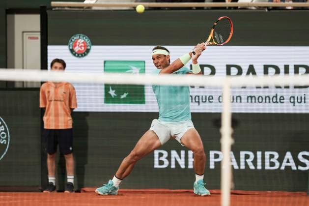 TENNIS - French Open 2024 PARIS,FRANCE,27.MAY.24 - TENNIS - ATP, Tennis Herren World Tour, French Open, Roland Garros, Grand Slam. Image shows Rafael Nadal (ESP).  GEPAxpictures xPatrickxSteiner