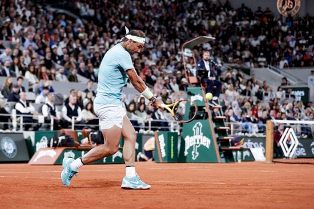 TENNIS - French Open 2024 PARIS,FRANCE,27.MAY.24 - TENNIS - ATP, Tennis Herren World Tour, French Open, Roland Garros, Grand Slam. Image shows Rafael Nadal (ESP).  GEPAxpictures xPatrickxSteiner