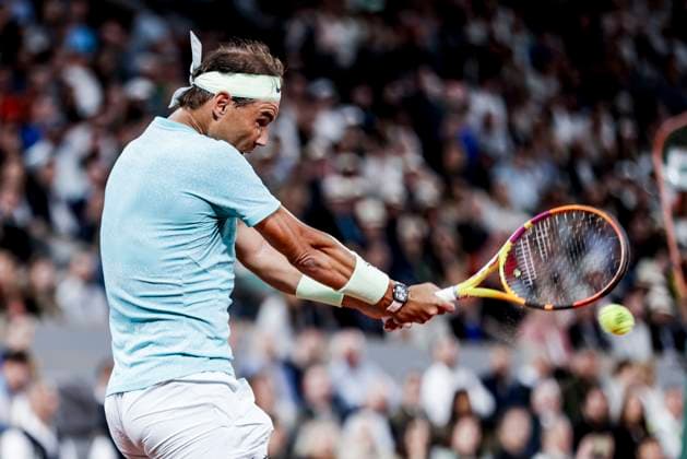 TENNIS - French Open 2024 PARIS,FRANCE,27.MAY.24 - TENNIS - ATP, Tennis Herren World Tour, French Open, Roland Garros, Grand Slam. Image shows Rafael Nadal (ESP).  GEPAxpictures xPatrickxSteiner