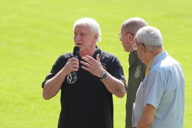 Sports Director Rudi Völler Germany Germany Jena 27 05 2024 Public training camp for the German national team in preparation for the European Championship, Ernst Abbe Sportfeld