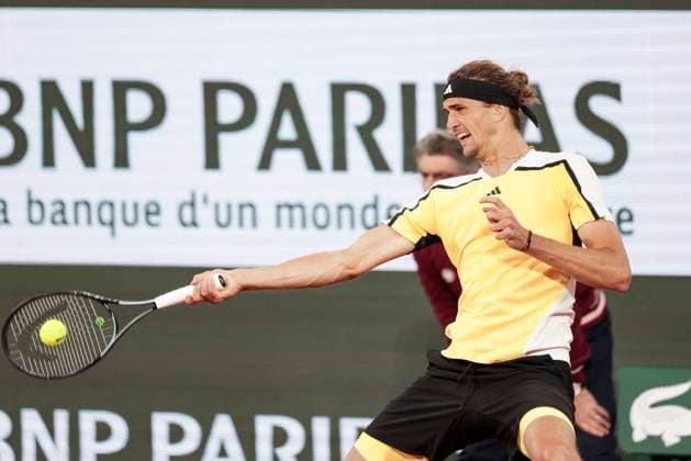 TENNIS - French Open 2024 PARIS,FRANCE,27.MAY.24 - TENNIS - ATP, Tennis Herren World Tour, French Open, Roland Garros, Grand Slam. Image shows Alexander Zverev (GER).  GEPAxpictures xPatrickxSteiner