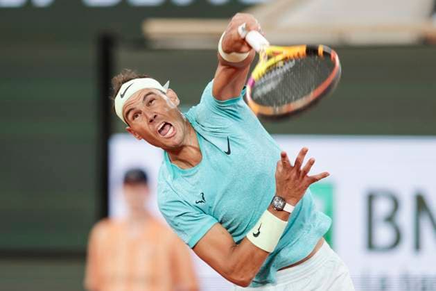 TENNIS - French Open 2024 PARIS,FRANCE,27.MAY.24 - TENNIS - ATP, Tennis Herren World Tour, French Open, Roland Garros, Grand Slam. Image shows Rafael Nadal (ESP).  GEPAxpictures xPatrickxSteiner