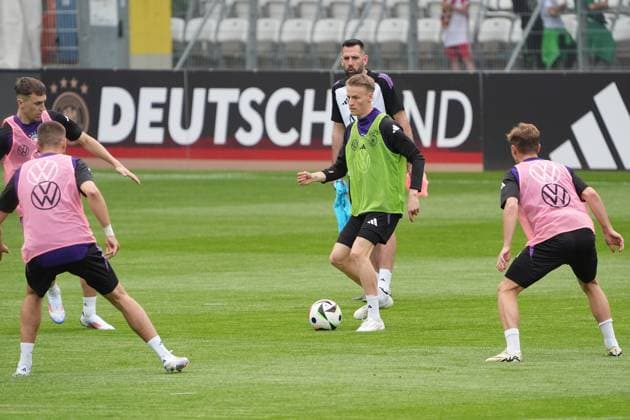 Maximilian Mittelstädt Germany Jena 27 05 2024 Public training camp for the German national team in preparation for the European Championship, Ernst Abbe Sportfeld