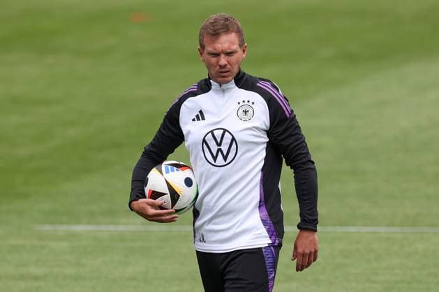 European Championship soccer training camp public training session on 27 05 2024 at Ernst Abbe Sportfeld in Jena Julian Nagelsmann national coach head coach Germany xMSx