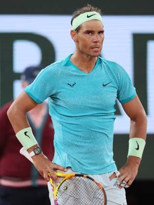 Spanish Rafael Nadal looks dejected during a tennis match between Spanish Nadal and German Zverev, in the first round of the men s singles, at the Roland Garros French Open tennis tournament, in Paris, France, Monday 27 May 2024. This year s tournament takes place from 26 May to 09 June. BENOITxDOPPAGNE  x93476202x